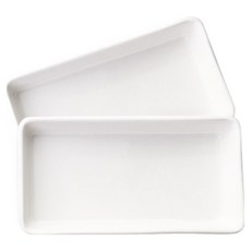 PRELUDE Neobone 系列長方形盤, 2個, 2個長方盤, 白色