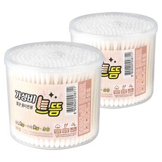 Gaseongbieuddeum 高CP值紙軸美容棉花棒, 300個裝, 2組