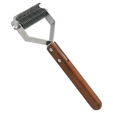 寵物開結梳 大, 1個, 棕色