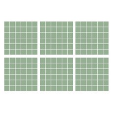 환타스틱스 모던타일 스티커 HP-7014 6p, 바질그린