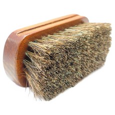 그린리빙 프리미엄 말갈기털 구두솔, 우드, 1개