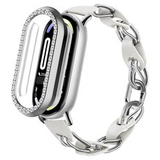 SPACE SHIELD Shine 水鑽 PC 防撞保護殼, 銀色, 1個