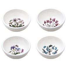 PORTmeIRION 波特玫琳恩 經典植物園系列, 1套, 浮雕印花餐碗四件組, 浮雕印花
