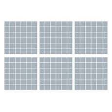 환타스틱스 모던타일 스티커 HP-7012 6p, 그레이블루