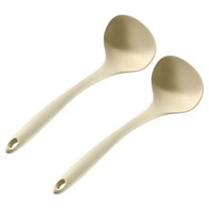 Stack-it 多功能鉑金矽膠湯勺, 2個, 米色