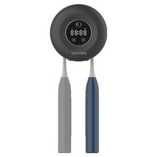 유토렉스 블랑 2구 무선 칫솔살균기, UTC-3600, 블랙