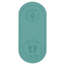 HOME GYM CLUB 居家健身 跳繩墊 腳印款, 1個, 綠色