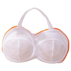 實用內衣洗衣網, 1個, 橘色軟支架