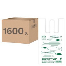 萬福 食品包裝環保兩用袋 環標 半斤, 1箱