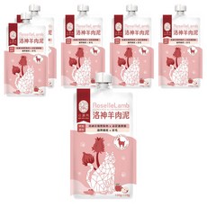心頭肉 貓咪肉泥主食袋, 洛神羊肉, 100g, 6包