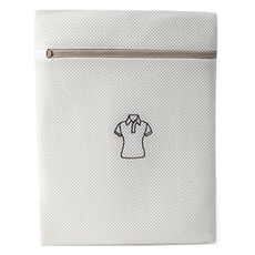 不易變形內衣洗衣袋 30 x 40 cm, 1個, 米色刺繡短袖