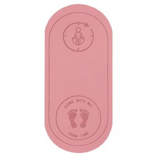 HOME GYM CLUB 居家健身 跳繩墊 腳印款, 1個, 粉色