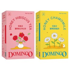 도밍고 꿀히비스커스 1.5g x 20p + 꿀캐모마일 1.3g x 20p 세트, 꿀히비스커스 + 꿀캐모마일, 1세트