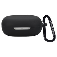 SPACE SHIELD Shokz OpenFit 2+ T921 2 T920 相容 基本款矽膠鑰匙圈保護殼, 1個, 單一商品, 黑色