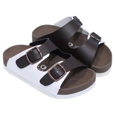 POLO 兒童款 跳色小方釦休閒拖鞋