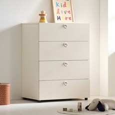일룸 에디키즈 서랍장, 아이보리, 4개