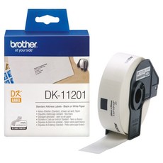 brother 兄弟牌 標籤帶 DK-11201, 3600毫米, 白色, DK-11201(29x90mm)