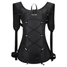 RAVER 超輕量運動騎行背包, 1個, 黑色