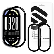 SPACE SHIELD 小米手環10相容 Armor Flex PMMA 全覆蓋螢幕保護貼 3入, 1個, 透明