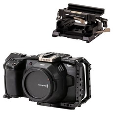 틸타 블랙매직 6K 케이지 + 베이스 플레이트 15mm 세트, 1세트, 케이지(TA-T01-FCC-B), 베이스 플레이트(TA-BSP-15-B)