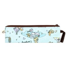 uma hana 防水短筷套 悠樂森林印花, 1個, 湖水綠