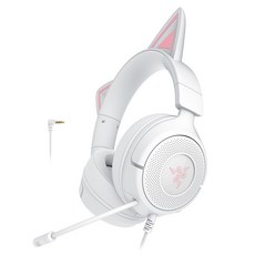 RAZER 雷蛇 Kraken Kitty V3 X 有線耳機, RZ04-05350300-R3M1, 白色