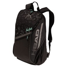 HEAD 海德 Tour 後揹包 25L 螢光網球拍袋, 1個, 黑色 + 藍色