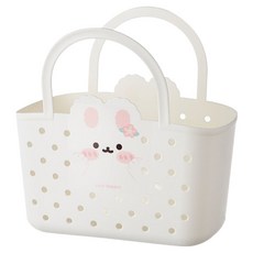 THE ZAKKA 可愛兔子造型沐浴籃, 白色