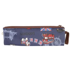 uma hana 防水短筷套 花馬大倫敦印花, 深藍色, 1個