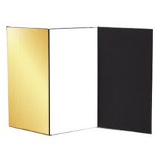 Beneble 便攜式攝影補光反光板 3折 全銀黑白金 A3, 1個, 單一商品