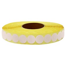 GOMUNARA 圓形魔鬼氈膠帶 勾面 9m 直徑15mm 白色, 1個