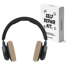 SPACE SHIELD Bang & Olufsen Beoplay HX 相容耳機耳罩套 束帶式 2入, 米色, 1個, 單一商品