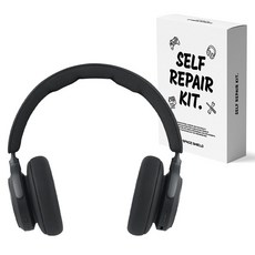SPACE SHIELD Bang & Olufsen Beoplay HX 相容耳機耳罩套 束帶式 2入, 黑色, 1個, 單一商品