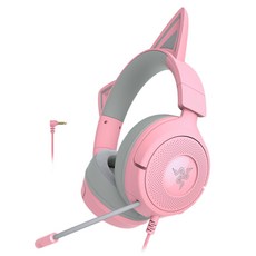 레이저 Kraken Kitty V3 X 유선 헤드셋, RZ04-05350100-R3M1, Quartz