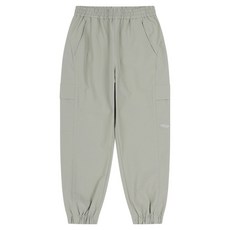 Polham Kids 兒童錐形工裝束口褲, 卡其色