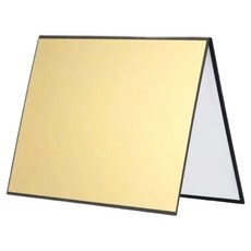 Beneble 便攜式攝影燈光輔助反光板 雙面白色金色 A4, 1個, 單一商品