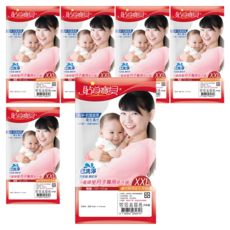 貼身寶貝 3D立體包臀舒適棉感 坐月子專用免洗褲 5件 6套, 白色