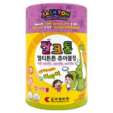 JALKTON 孩童維他命B&C&鋅咀嚼錠 草莓口味, 90顆, 1罐