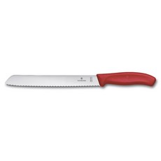 VICTORINOX 瑞士維氏 瑞士經典波浪刀刃麵包刀 6.8631.21C1B, 紅色, 1個