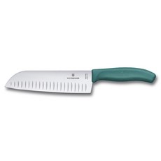 VICTORINOX 瑞士維氏 瑞士經典直刃三德刀 6.8524.17C1B, 綠色