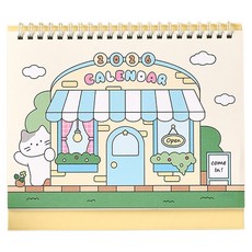 Modern House 2026奶油家族桌上型月曆 L, 1個, 混色