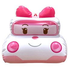 ROBOCAR POLI 波力 安寶造型泳圈, 粉色, 1個