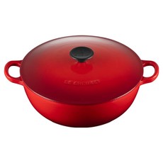 LE CREUSET 媽咪鐵鍋, 1個, 26cm, 櫻桃紅