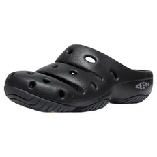 KEEN 女款Yogui Slide拖鞋 1028812, 240, Black + Magnet
