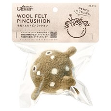 Clover 可樂牌 羊毛氈針插針包 河豚 CL23-019, 1個