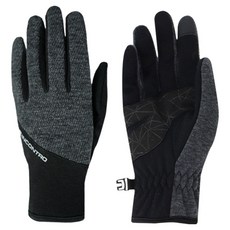 INCONTRO 米蘭諾混色彈性刷毛運動防寒手套 左右一組, 1套, 深灰色