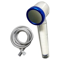 LIVINGiF Double Clean 過濾蓮蓬頭 + 2m淋浴軟管組, 鉻色, 1套