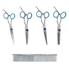 DING DONG PET 狗狗安全美容剪刀組, 1套, 銀色