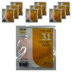 블루본 베이직 투디 마스크 초소형 KF80, 베리핑크, 10개, 1개입