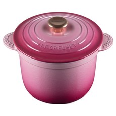 LE CREUSET 萬用窈窕鑄鐵鍋 銅頭, 1個, 20cm, 野莓金